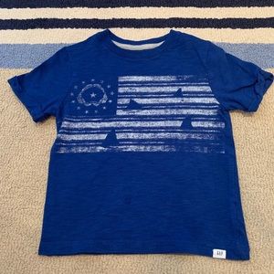 Gap size 4 shark shirt. Back says Jawsome